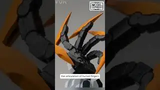Обновлена ​​пятипальцевая артикуляция робота Lunavor Barbatos #gundam #gunpla #barbatoslupusrex