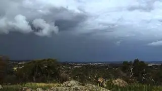 Time lapse Summer Storm over Canberra Australia