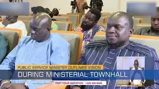 Public Service Minister Outlines Vision During Ministerial Townhall