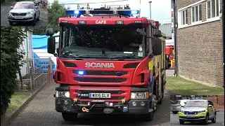 West Sussex Fire & Rescue Service, W58P1 (Crawley) CAFS pump + 2 fire officers responding to LGW.