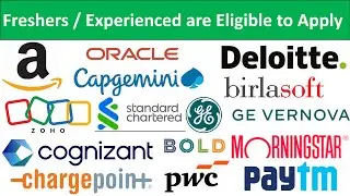 Qualcomm I BOLD I Eurofins I Amazon I + Jobs - Freshers / Experienced are Eligible to Apply