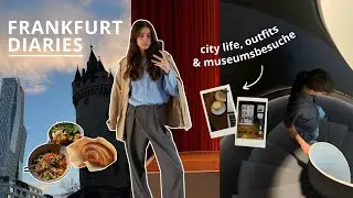 FRANKFURT DIARIES Cafés, Museum & Outfits | BUMOKA VLOG