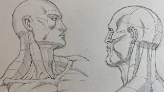 Drawing Head and Neck Anatomy from Burne Hogarth's Book