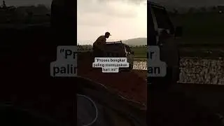 Rural Work Day: Unloading Soil with Small Truck #dailyvlog #sopirdesa #kehidupandesa #bongkartanah