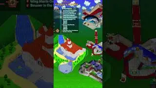 Super Mario 64 Peaches Castle 3D Map #nintendo #mario #supermario #n64 #switch #gaming #zelda