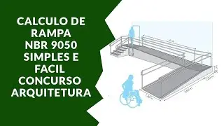 Como  calcular inclina&ccedil;&atilde;o rampa NBR 9050