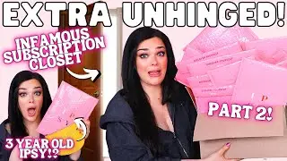 EXTRA UNHINGED UNBOXING! 3 Year Old Ipsy Bag From INFAMOUS CLOSET! | Unboxing 11 Ipsy Bags