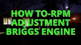 КАК ПРАВИЛЬНО ОТРЕГУЛИРОВАТЬ ОБОРОТЫ НА ДВИГАТЕЛЯХ Briggs And Stratton 5–6 л.с. С ПЛОСКОЙ ГИДРОЦИ...