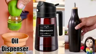 Different types of oil dispenser bottle review video, kitchen storage container, amazon Best Deals