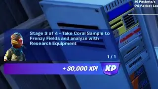 Stage 3 of 4 - Take Coral Sample to Frenzy Fields and analyze with Research Equipment