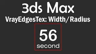 3ds Max 2023: Map VRayEdgesTex, Width/radius multiplier