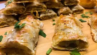 Potato Borak Recipe - B&ouml;rek Using Phyllo Pastry (English)