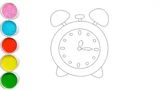 Clock  Drawing, Painting & Coloring For Kids and Toddlers Child Art