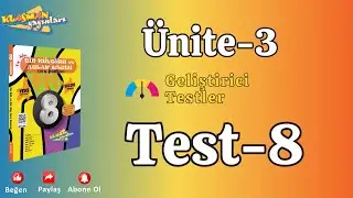 &Uuml;NİTE-3:Din ve Hayat -Test-8
