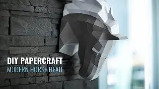 DIY papercraft horse head Tutorial
