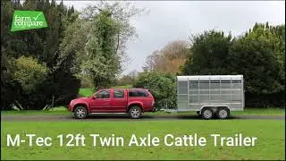M Tec 12ft Livestock Trailer