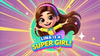 Lina the Super Girl | Kids Learn Personal Cleaning Routine: Wash Face, Comb Hair, & More