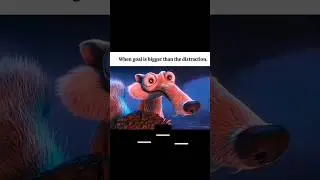 are you distracted too... #scrat #iceage #distraction #destination #motivation