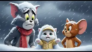Tom & Jerry Rescue a Lost Kitten in a Freezing Snowstorm | Kids Story