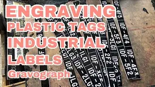 INDUSTRIAL TAGS  | LABELS | PLASTIC | MANUAL ENGRAVING | Gravograph machine | ArgilicaTv