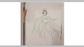 How to draw fairy | easy fairy drawing step by step | beginner's | for kids| drawing tutorial |