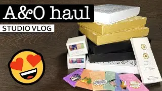 ARCHER & OLIVE STATIONERY HAUL 💜  Unboxing my recent Archer & Olive purchases | Studio vlog