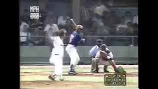 Camagüey vs Santiago de Cuba. 2do juego. Play Off 2000 - 2001. Ulacia Chapelli, Kindelan, Pacheco