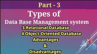Explain Relational Database in Hindi Part-3||Object oriented Database||