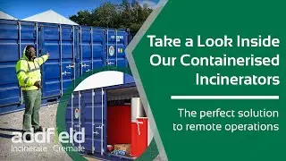 Revolutionary medical incinerators inside a container