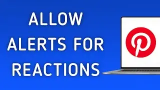 How To Allow Notifications For Reactions On Pinterest On PC (New Update)