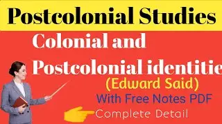 Colonial and Postcolonial Identities by Edward Said in Urdu Hindi|