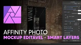 Affinity Photo 2022 - Tutorial como criar um Mockup edit&aacute;vel usando Smart Layers.