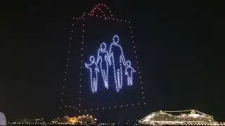 DUBAI SHOPPING FESTIVAL 🛍 DRONE SHOW 2021 @JBR THE BEACH