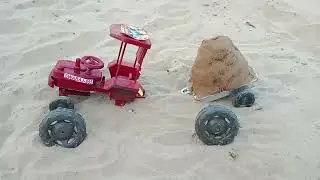 mini tractor repair and back tyear fitting Sand loading video |Vikram toys creator