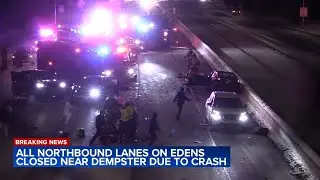 Crash shuts down Edens Expressway in Skokie, Illinois State Police says