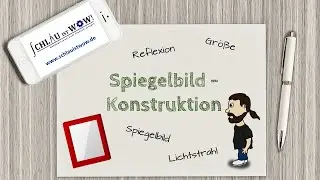 Spiegelbild - Konstruktion (Gr&ouml;&szlig;e eines Spiegels)