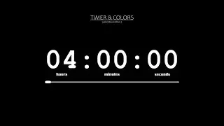 ⏱ 4 Hour Timer / Black Screen ⚫ / Countdown