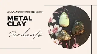 Creating Jewelry Out of Metal Clay - Process Video - Relaxing ASMR w/music only