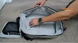 Review Cabin Max Manhattan rugzak, tas, handbagage voor onder je stoel, Blauw Detail, 40 x 20 x 25cm