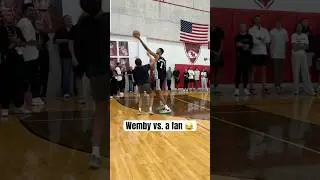 Wemby threw it down on him 😭 (via @spurs)