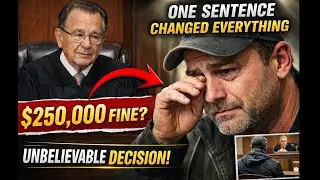 $250,000 Fine | Then the Judge Heard One Sentence That Changed Everything