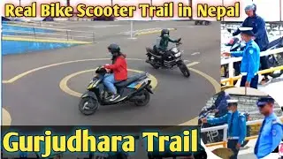 Bike Scoter real trail in Gurjudhara Kathmandu Nepal ! live trail ! new trail system of Nepal !