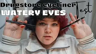 Drugstore Eyeliner Watery Eyes Test! NYX Epic Ink & Rimmel Exaggerate Review!
