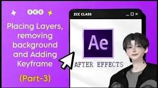 [ZCC CLASS]Placing layers,adding keyframe & removing background || Aftereffects tutorial for zepeto