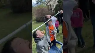 Easter game: Eating Donuts contest