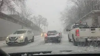 Simcoe to Brantford in the Snowstorm❄️🌨 Subaru WRX STI drives✌️#Ontario