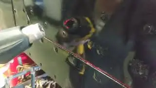 Applying wrap over rivets