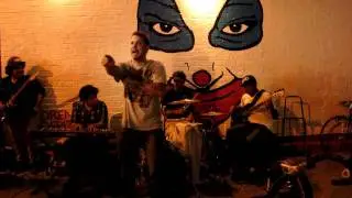 Romen Rok live on  Bedford street in Willliamsburg.