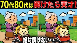 【難しいけど夢中になる間違い探しクイズ】解けたときの達成感がクセになる絶妙な難易度！見逃し注意！難問ぞろいの間違い探しに挑戦しよう！シニアの認知機能アップ！楽しい間違い探しチャレンジ