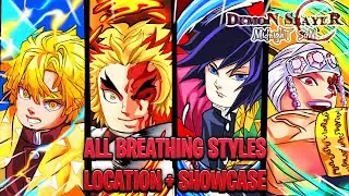 All Breathing Styles Location & Showcase In Demon Slayer Midnight Sun
